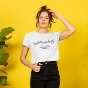 Womens White Crew Neck T-Shirt