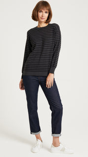 Breton Style Jumper, Grey