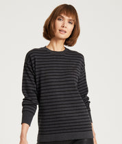 Breton Style Jumper, Grey