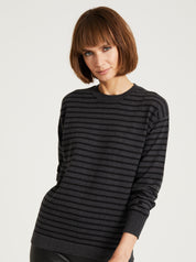 Breton Style Jumper, Grey