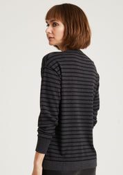 Breton Style Jumper, Grey