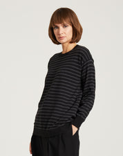 Breton Style Jumper, Black
