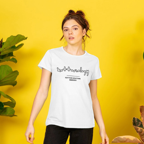 Womens White Crew Neck T-Shirt