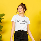 Womens White Crew Neck T-Shirt