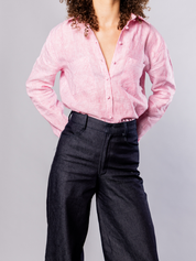 RENE SHARP COLLAR SHIRT | Organic Linen