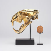 Polished Bronze Snow Leopard