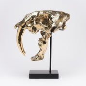 Polished Bronze Rustic Sabertooth Tiger