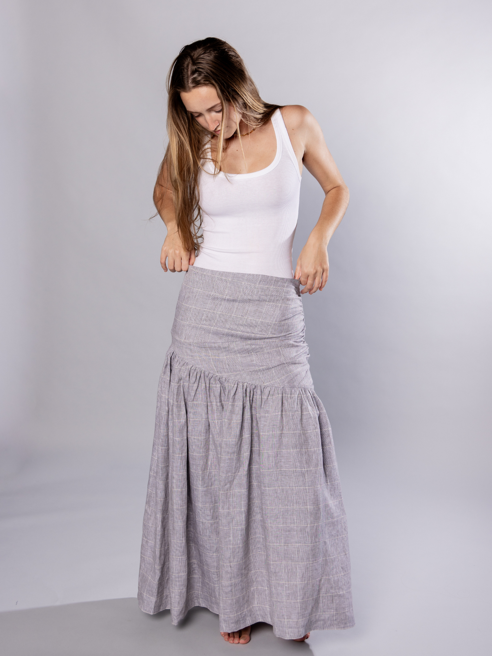 HILDA MAXI SKIRT | Organic Linen