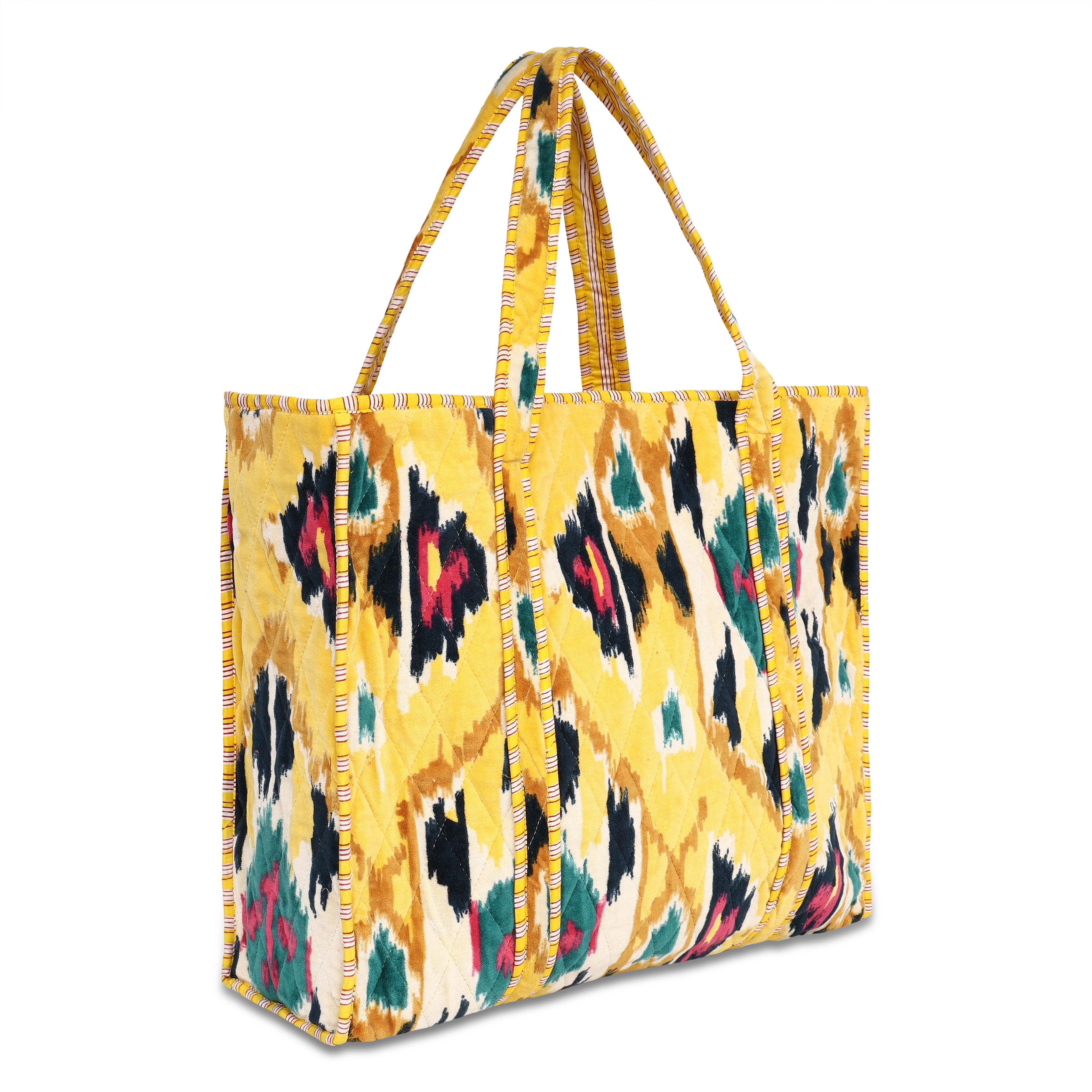 The Ultimate Ikat Velvet Tote