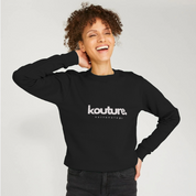 Womens Recycled, 100% Organic Kottonology Kouture Sweatshirt in Black