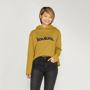 Womens Recycled Organic Cotton Kottonology Relaxed-Fit Hoodie in Black