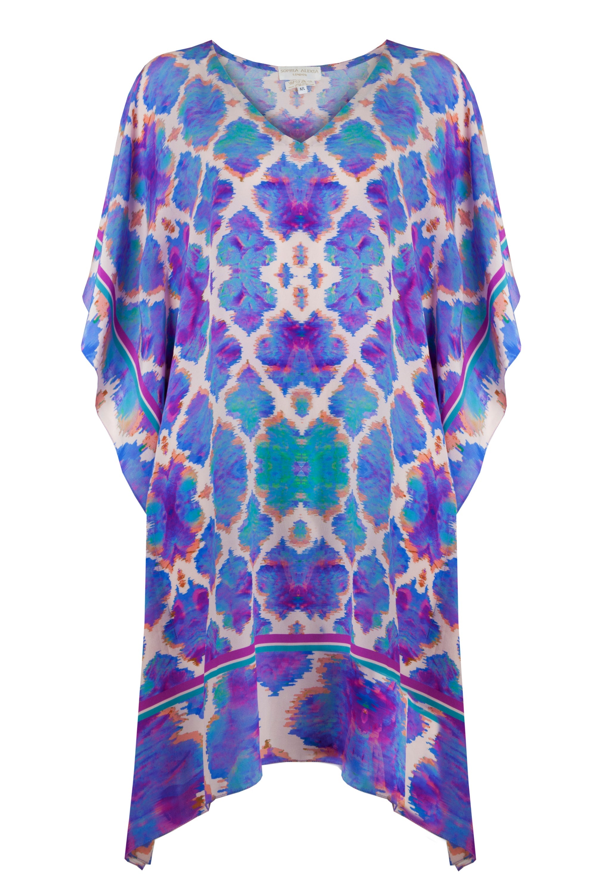 ORCHID PARADISE SILK KAFTAN