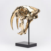 Polished Bronze Sabertooth Tiger