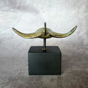 Manta Ray in Patinated bronze, Small