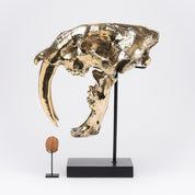 Polished Bronze Rustic Sabertooth Tiger