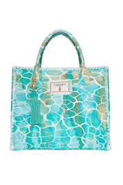 AQUA PEBBLES BARBADOS BEACH BAG