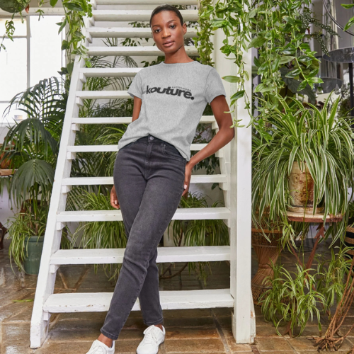 Womens Grey Organic Cotton Kottonology T-Shirt