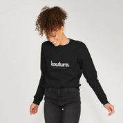 Womens Recycled, 100% Organic Kottonology Kouture Sweatshirt in Black