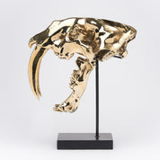 Polished Bronze Sabertooth Tiger