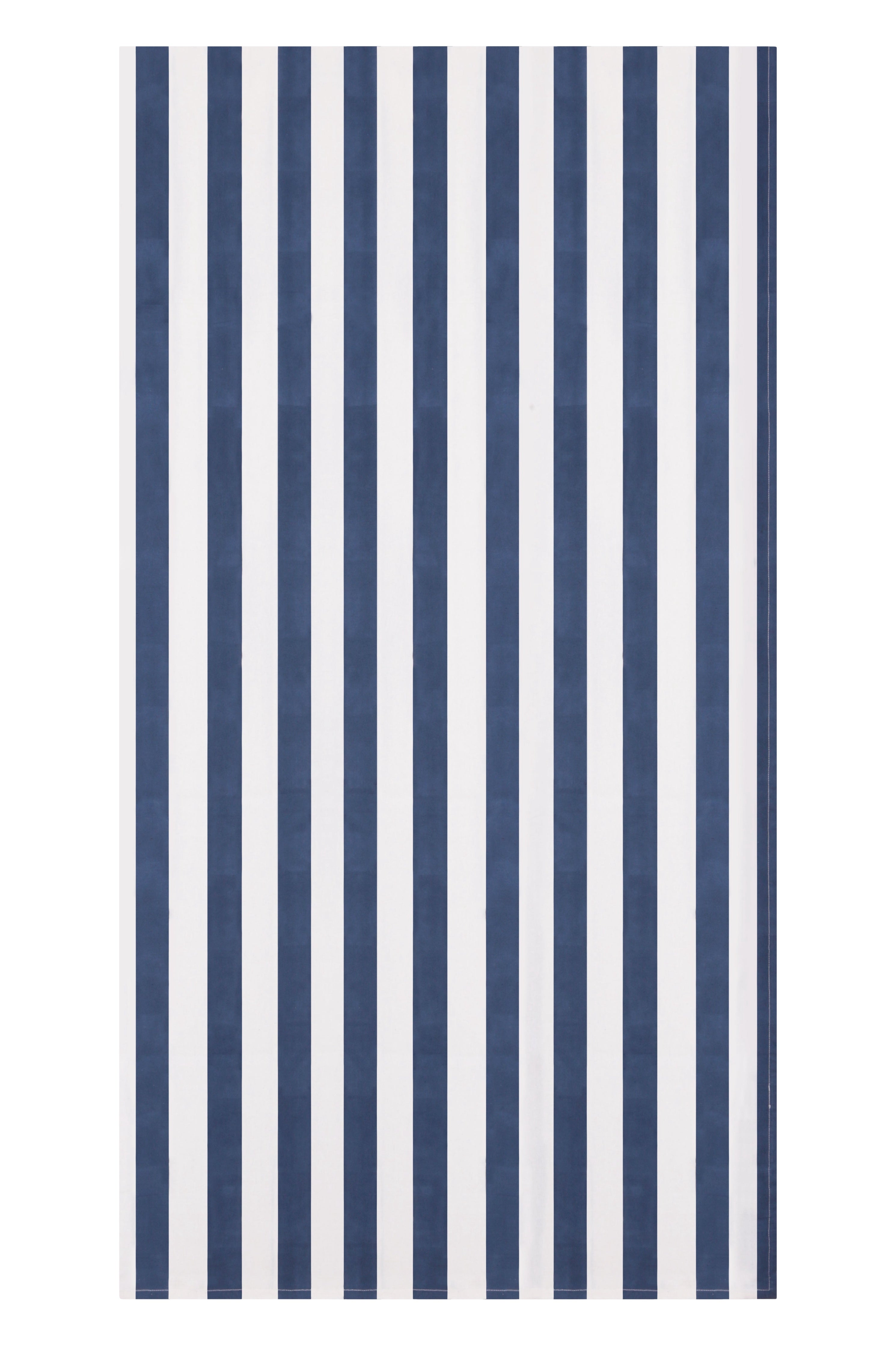 Broad Stripe Cloth 170  X 300 Cms Table Cloth  Cotton Indigo M/L