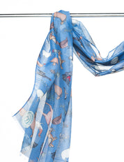 Recycled Bottle Scarf - Scottish Wildlife