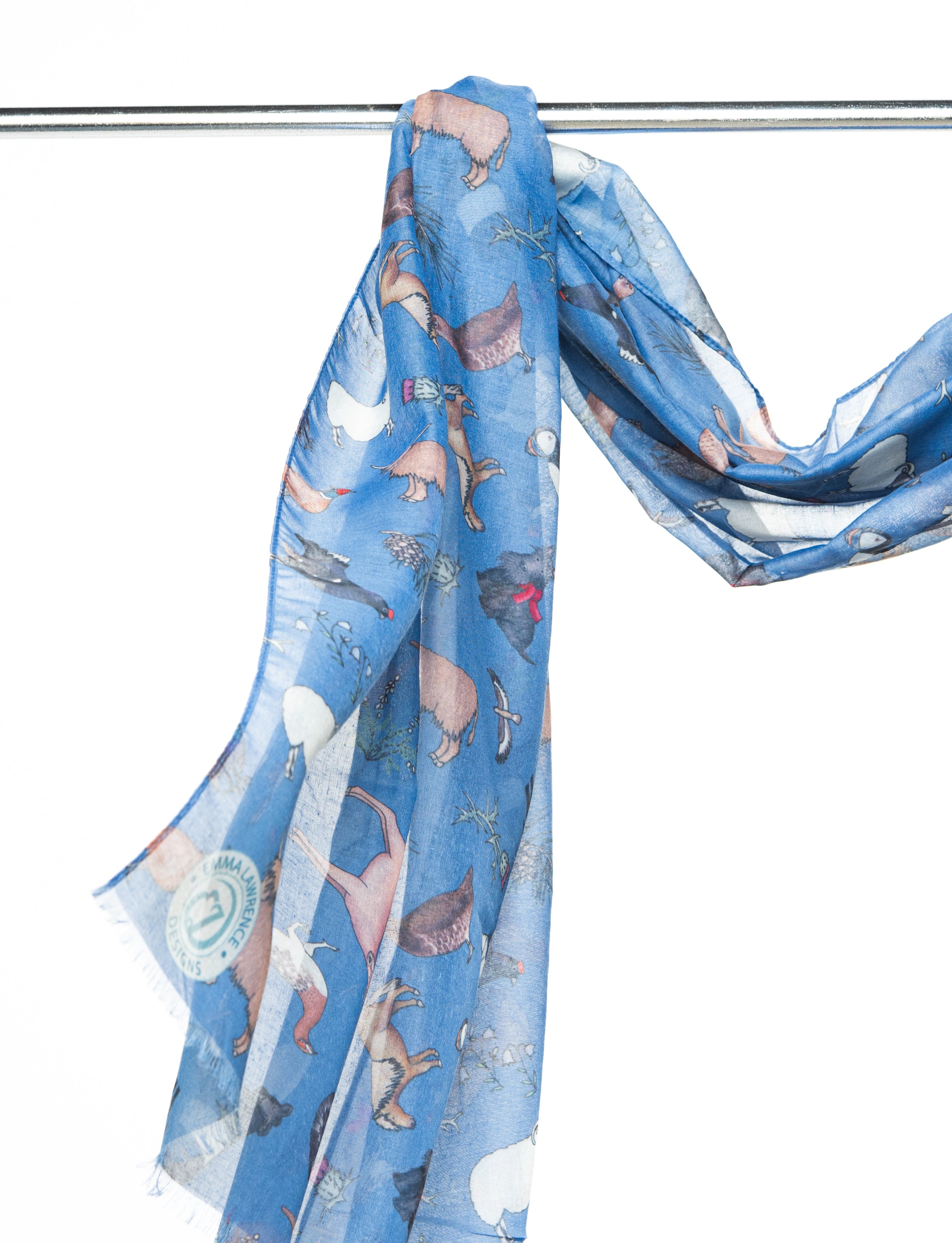 Recycled Bottle Scarf - Scottish Wildlife