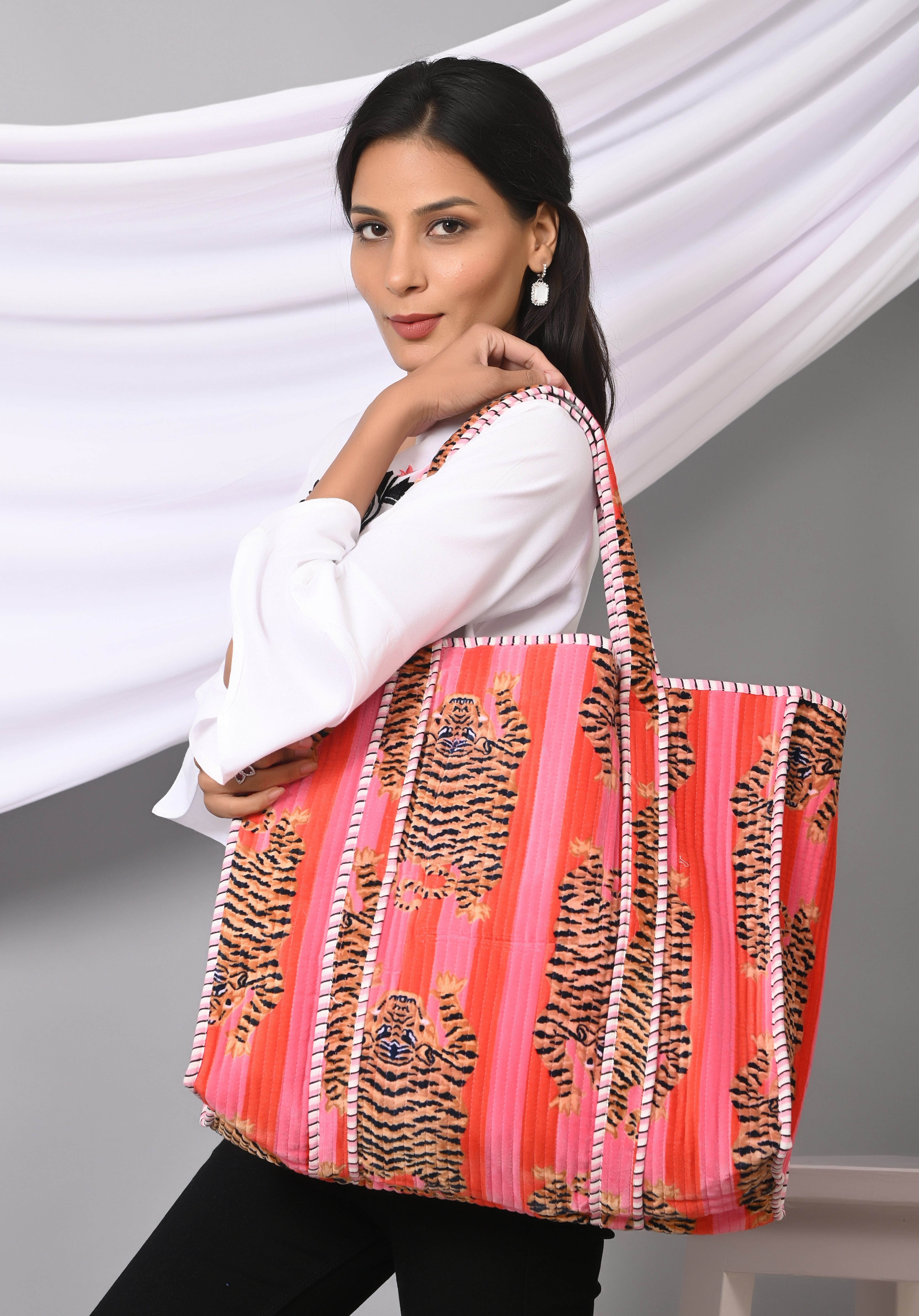 The Ultimate Velvet Tibetan Tiger Tote