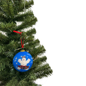 Scottish Snowman Christmas Tree Bauble
