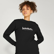 Womens Recycled, 100% Organic Kottonology Kouture Sweatshirt in Black