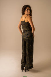 Print Pleat Trousers