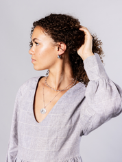 DAY MEDALLION NECKLACE | Recycled Sterling Silver