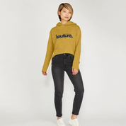 Womens Recycled Organic Cotton Kottonology Relaxed-Fit Hoodie in Black