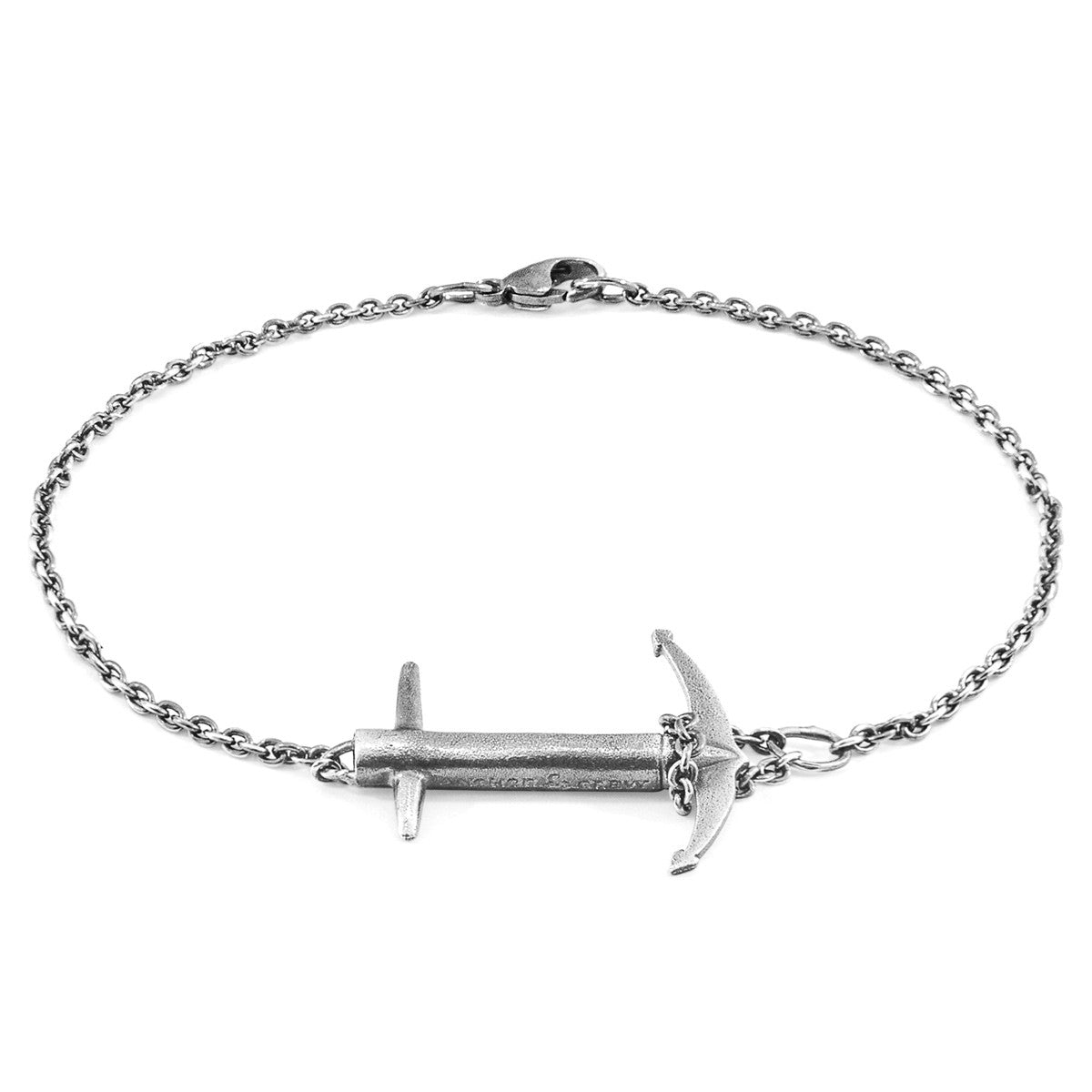 Admiral Anchor Silver Chain Bracelet