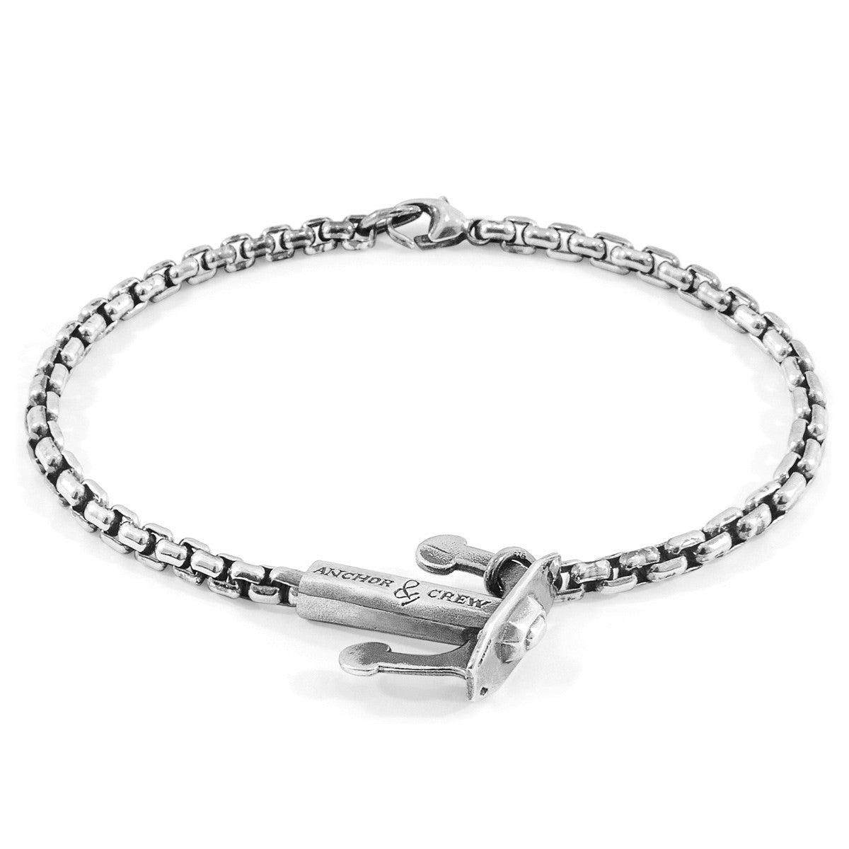 Union Anchor Silver Chain Bracelet