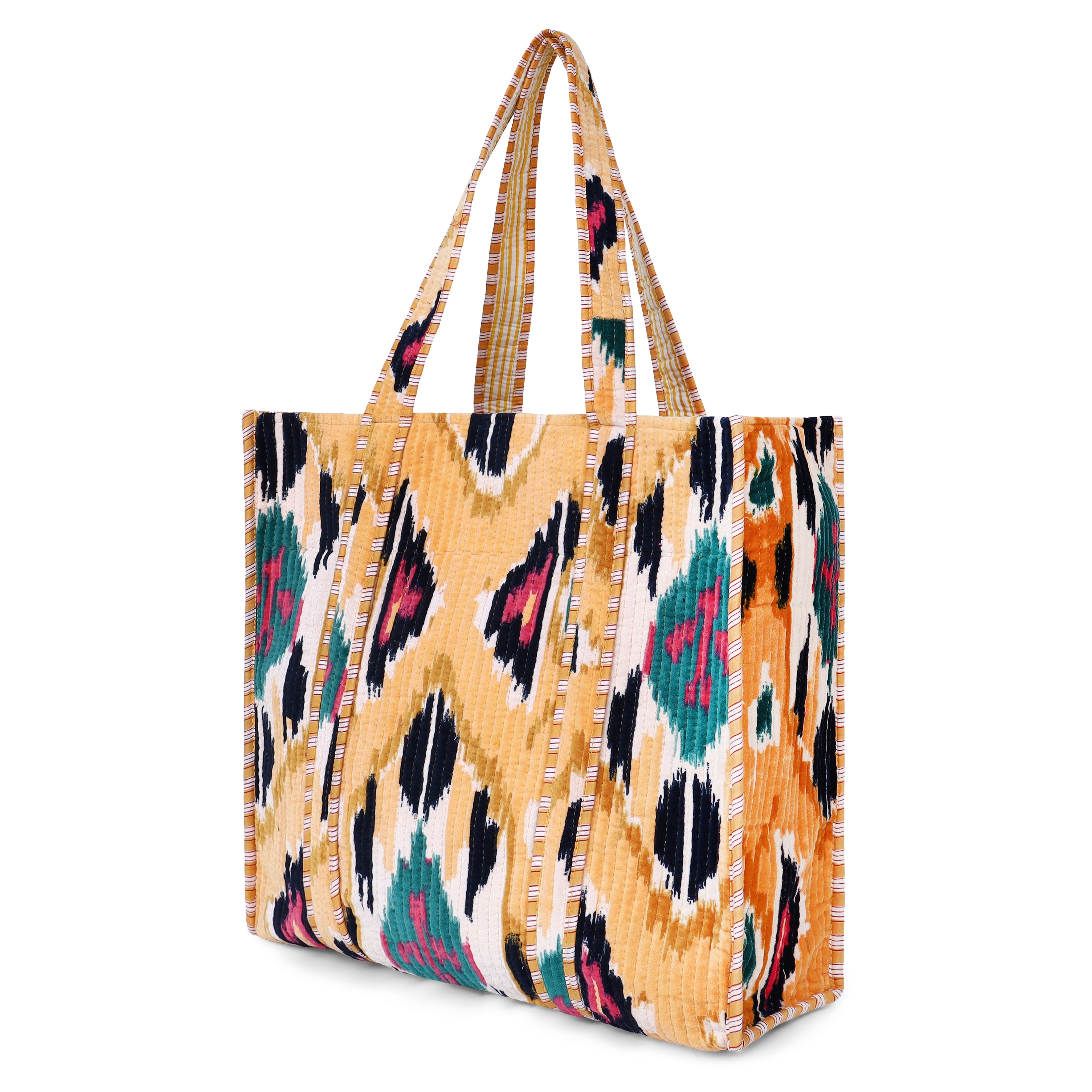 The Ultimate Ikat Velvet Tote