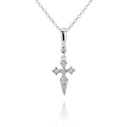 Naxos Cross Necklace - Silver