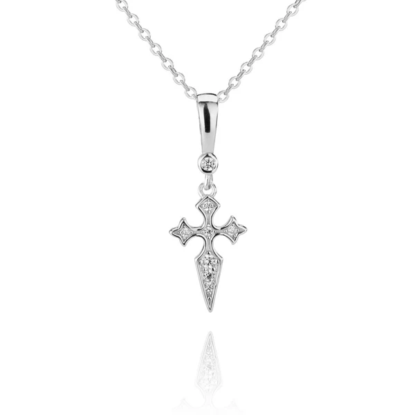 Naxos Cross Necklace - Silver