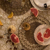 Smoke and White Sisal Lace Placemat