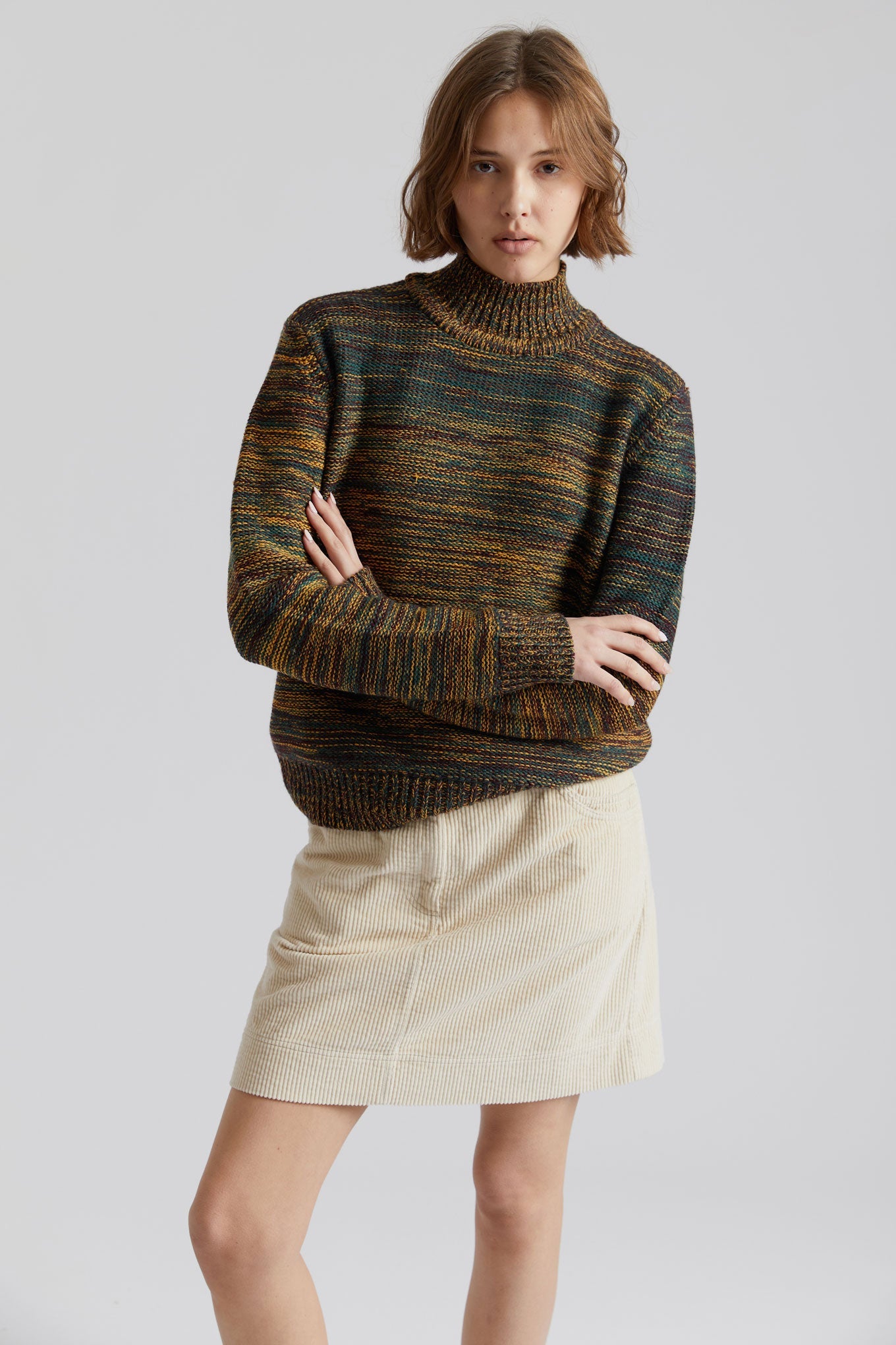 AMANDA - Fine Merino Wool Jumper Mustard