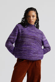 AMANDA - Fine Merino Wool Jumper Lavender