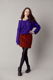 ANYA - Fine Merino Wool Jumper Ultraviolet