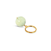 Bubble Green Aventurine Gold Ring (size adjustable)