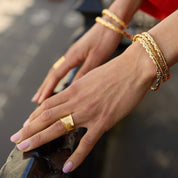 Otto Twisted Gold Bangle