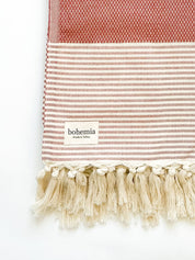 Amalfi Hammam Towel, Terracotta