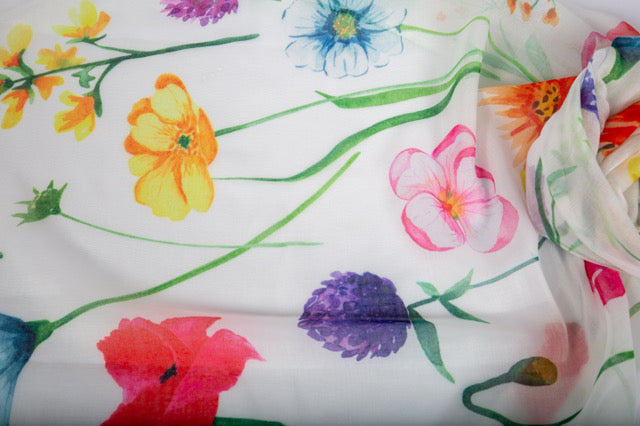 Recycled Bottle Scarf - Wildflowers