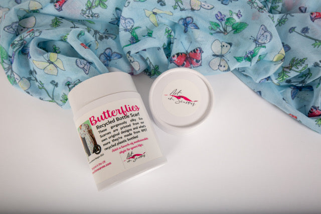Recycled Bottle Scarf - Butterflies