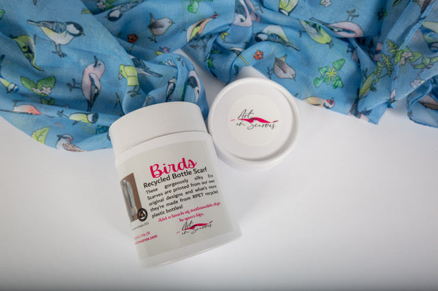 Recycled Bottle Scarf - Birds