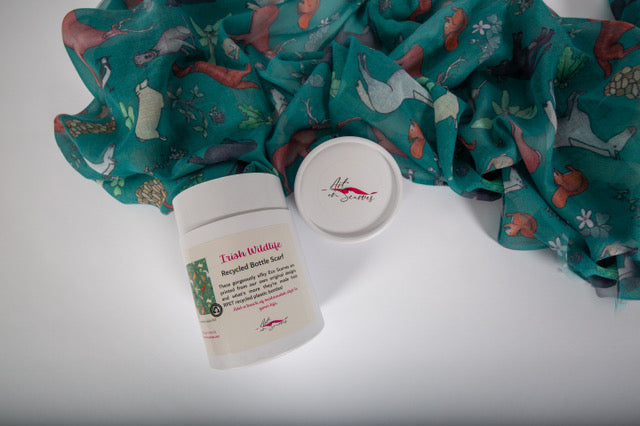 Recycled Bottle Scarf - Irish Wildlife