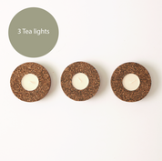 Eco Tea Light Holder | Eco Recycled Rubber and Cork