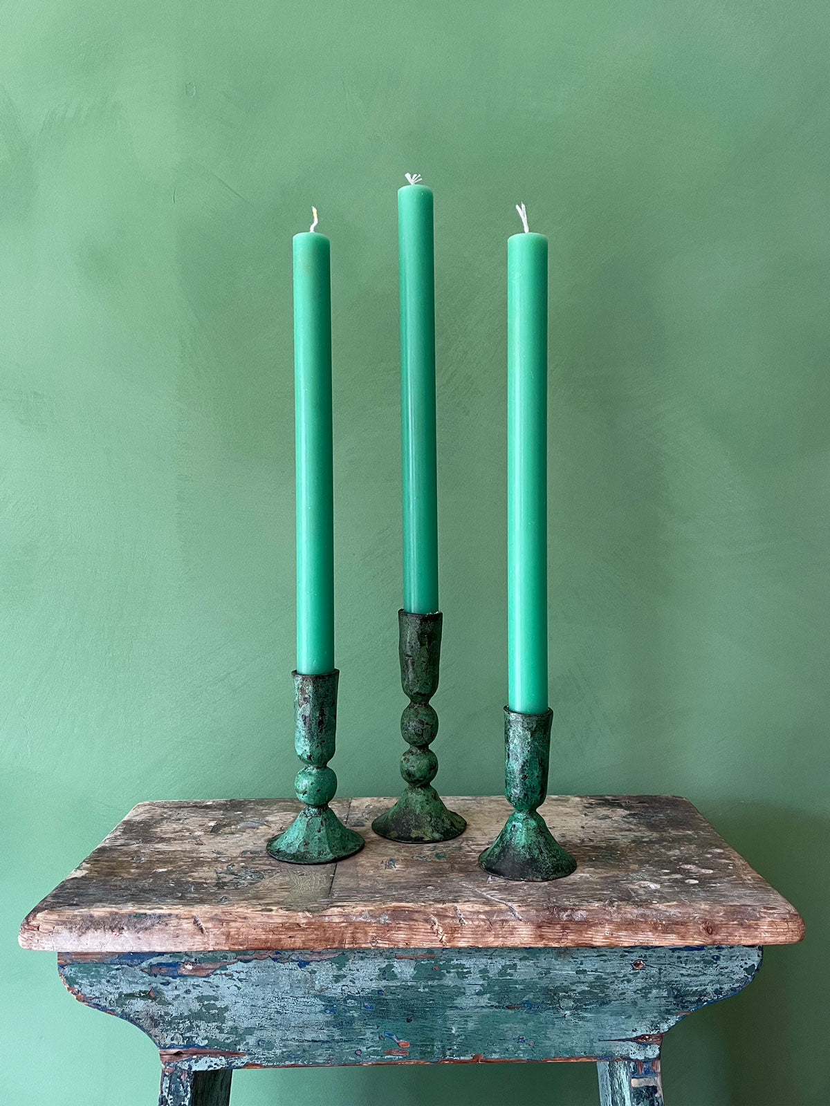 Verdigris Candle Holder, Austen